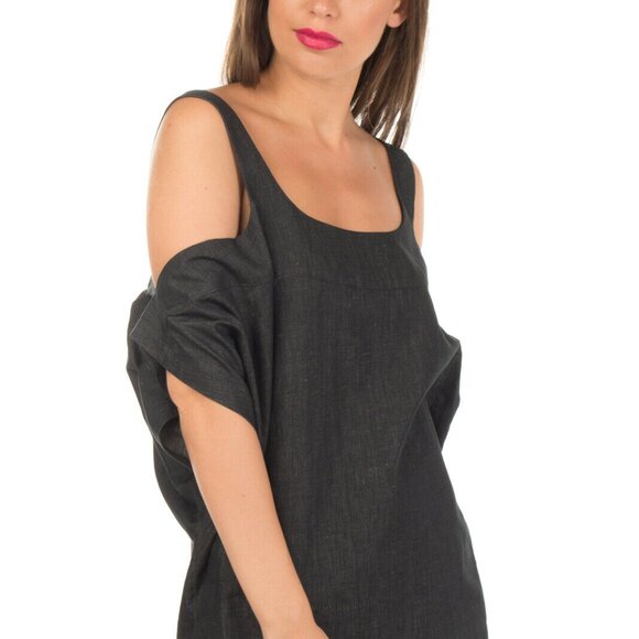 Linen cotton oversized top (sz S, Italy) - Picture 2 of 8